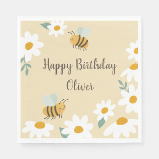 Guardanapo De Papel Aniversário da Abelha Doce