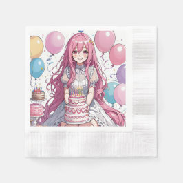 Guardanapo De Papel Aniversário da Anime
