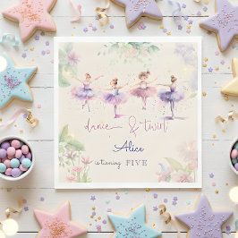 Guardanapo De Papel Aniversário da Dança e da Bailerina da Água