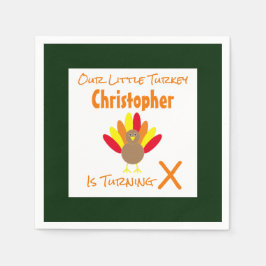 Guardanapo De Papel Aniversário da Pequena Turquia