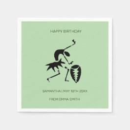 Guardanapo De Papel Aniversário, Dançarino da Celebração da Silhouette