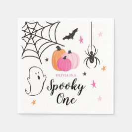 Guardanapo De Papel Aniversário de 1 ano Assustador de Halloween com a