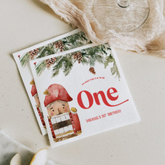 Guardanapo De Papel Aniversário de 1 ano do Quebra-Nozes Natal