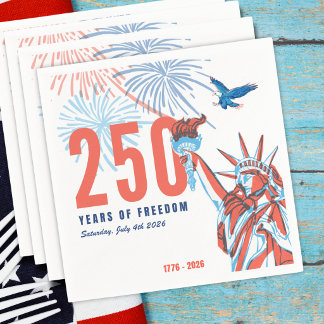 Guardanapo De Papel Aniversário de 250 anos da Liberdade Patriótica da