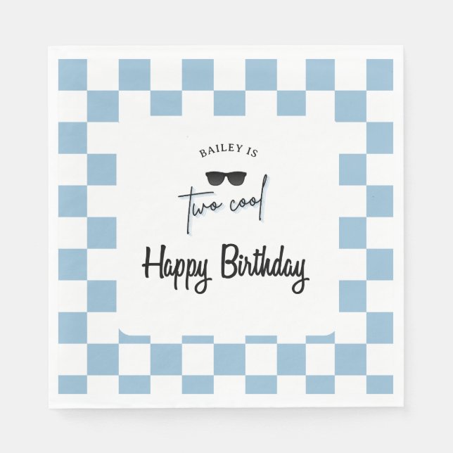Guardanapo De Papel Aniversário de 2 anos Too Cool (Frente)