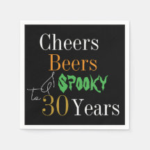 aniversário de 30 anos Halloween Cheers Beers Spoo