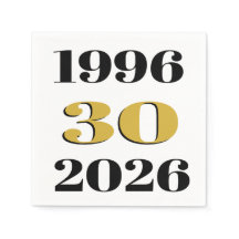 Aniversário de 30 anos Milestone Vintage 1996