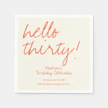 Aniversário de 30 anos moderno