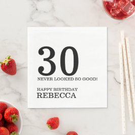 Guardanapo De Papel aniversário de 30 anos Napkins