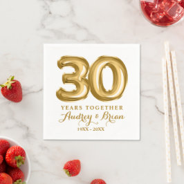Guardanapo De Papel Aniversário de 30 Personalizado