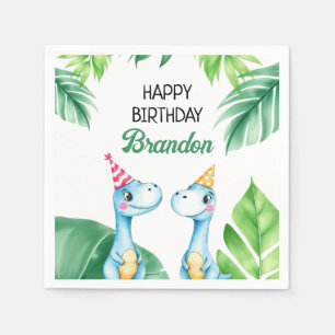 Guardanapo De Papel Aniversário de 3 anos das Crianças de Mola Azul Tr
