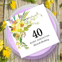 Aniversário de 40 anos de Daffodilo Amarelo Russo