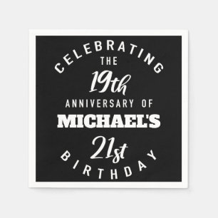 Guardanapo De Papel Aniversário de 40 anos engraçado personalizado