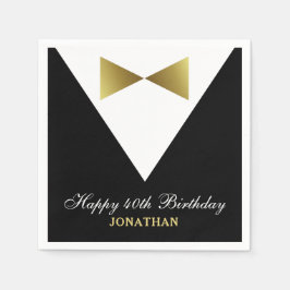 Guardanapo De Papel aniversário de 40 anos Napkins | Ideias de partido