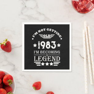 Guardanapo De Papel Aniversário de 40 anos personalizado