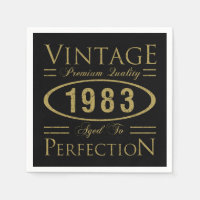aniversário de 40 anos Vintage 1983