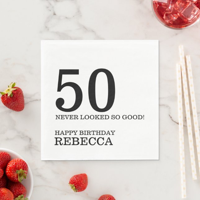 Guardanapo De Papel Aniversário de 50 anos (Insitu)