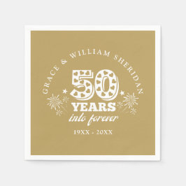 Guardanapo De Papel Aniversário de 50 anos de casamento Into Forever G