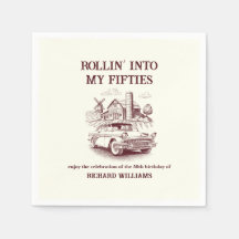 Aniversário de 50 anos do Homem Vintage Barn Car R
