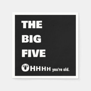 Guardanapo De Papel Aniversário de 50 anos ficando velho Humor