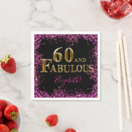 Guardanapo De Papel Aniversário de 60 anos