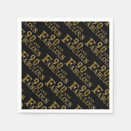 Guardanapo De Papel Aniversário de 90 anos