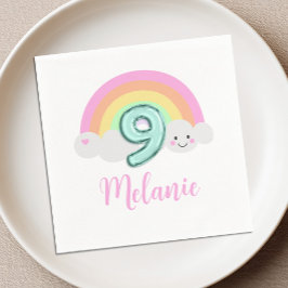 Guardanapo De Papel Aniversário de 9 anos do Cloud Nine