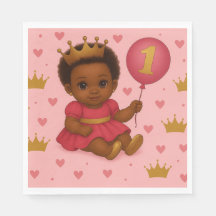 Aniversário de Bebê Menina Princesa Rosa e Dourado