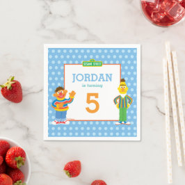 Guardanapo De Papel Aniversário de Bert e Ernie