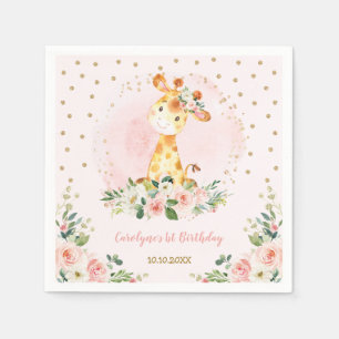 Guardanapo De Papel Aniversário de Chás de fraldas Selvagens