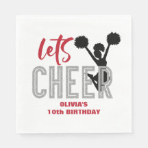 Aniversário de Cheerhead Red Silver Black Chethday