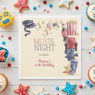 Guardanapo De Papel Aniversário de cinema para crianças