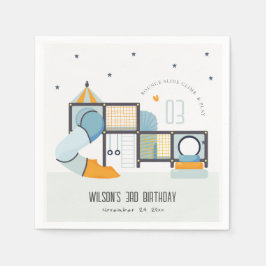 Guardanapo De Papel Aniversário de criança da Selva Selvagem do Centro