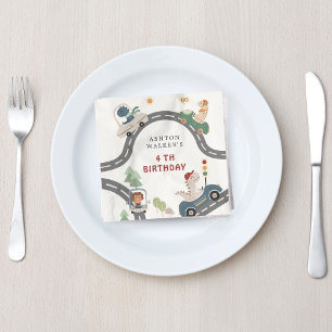 Guardanapo De Papel Aniversário de criança de animais de festas de mot