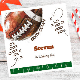 Guardanapo De Papel Aniversário de criança de bola de futebol american