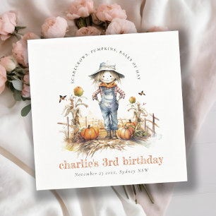 Guardanapo De Papel Aniversário de criança De Colheita De Abóbora Chic