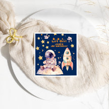 Aniversário de criança de estrelas e astronautas d