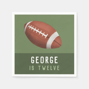 Guardanapo De Papel Aniversário de criança de futebol americano