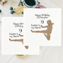 Aniversário de criança de Karate de Artes Marciais