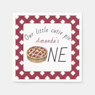 Guardanapo De Papel Aniversário de criança de Pizza de Aquarela