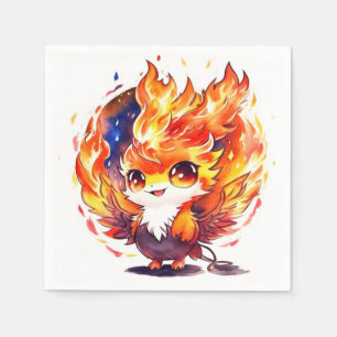 Guardanapo De Papel Aniversário de criança do Pássaro Fogo da Phoenix