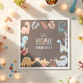 Guardanapo De Papel Aniversário de criança do vamos Dinos