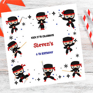 Guardanapo De Papel Aniversário de criança estilo Ninja