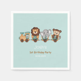 Guardanapo De Papel ANIVERSÁRIO DE CRIANÇA Fiesta do trem TOTALMENTE