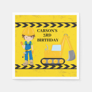 Guardanapo De Papel Aniversário de criança Personalizado de Veículo