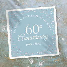 Guardanapo De Papel Aniversário de Diamante de 60 Anos de Casamento Co