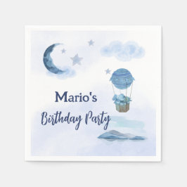 Guardanapo De Papel Aniversário de elefantes da Lua Azul