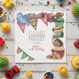 Guardanapo De Papel Aniversário de futebol noturno