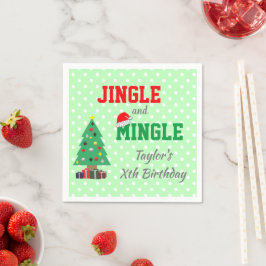 Guardanapo De Papel Aniversário de Jingle e Mingle
