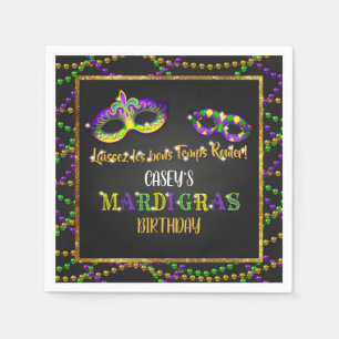Guardanapo De Papel Aniversário de Mardi Gras